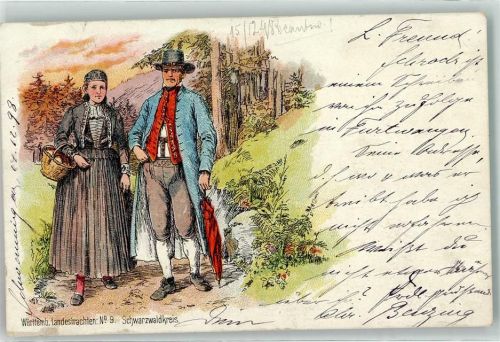 1899 Württemb. Landestrachten Serie Nr. 9