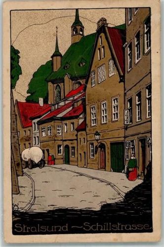 Stralsund Schillstraße Künstlersteindruck