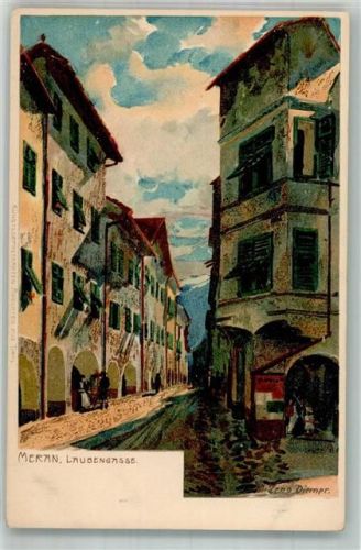 Meran 1900 Laubengasse Zieher, Ottmar