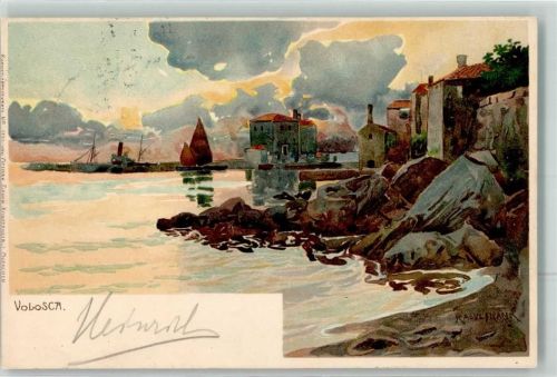 Opatija 1905 Volosca Künstlerkarte Nr. 1131 sign. Paul Frank