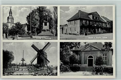Dennewitz Kirche Denkmal Gasthaus Zum Grafen Bülow Histor. Windmühle Heimatmuseum Kanonen