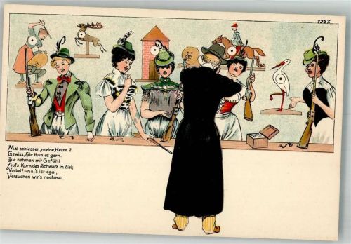 1899 Verlag Bruno Bürger u. Ottillie Nr. 1357 Schießbude