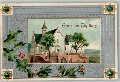 63920 W8766 Großheubach Prägedruck Kloster Engelberg Passepartout