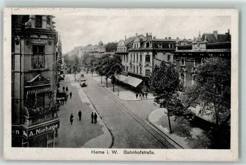 Herne Bahnhofstraße Geschäft A. Niehage Oldtimer