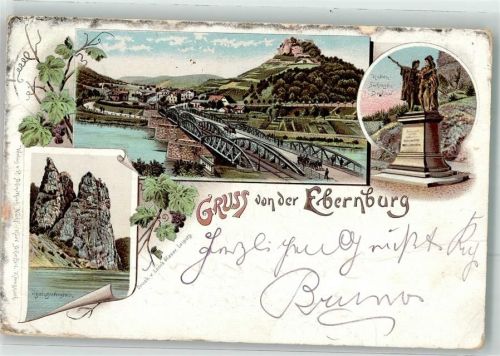 Bad Münster-Ebernburg 1897 Rheingrafenstein Hutten Sickingen Denkmal Ebernburg