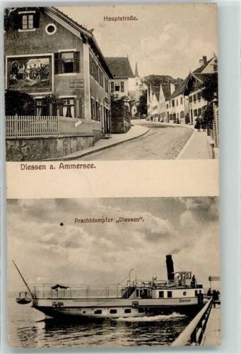 86911 W8918 Dießen a. Ammersee - Hauptstraße Prachtdampfer Diessen