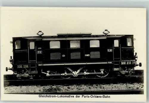 Paris Gleichstrom Lok der Paris-Orleans Bahn Lokomotive Foto AK