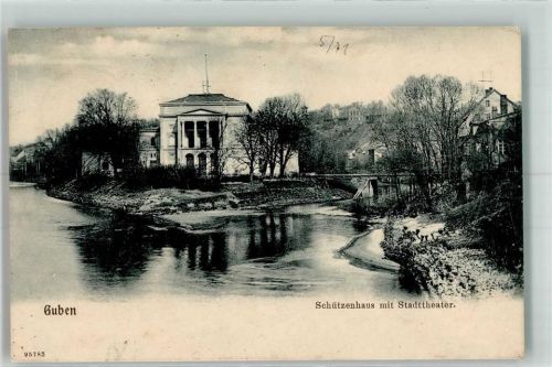 Guben 1906 Schützenhaus mit Stadttheater