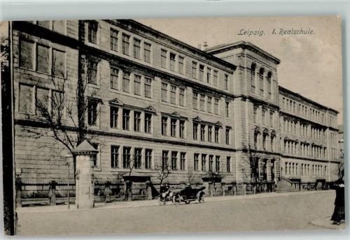 Leipzig Realschule Auto Litfaßsäule