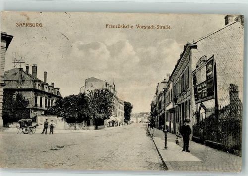 Sarrebourg 1915 Französische Vorstadt Straße Feldpost 58. Inf. Div.