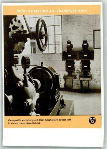 Frankfurt Voigt & Haeffner AG Gekapselte Verteilung mit Ölschaltern Werbung