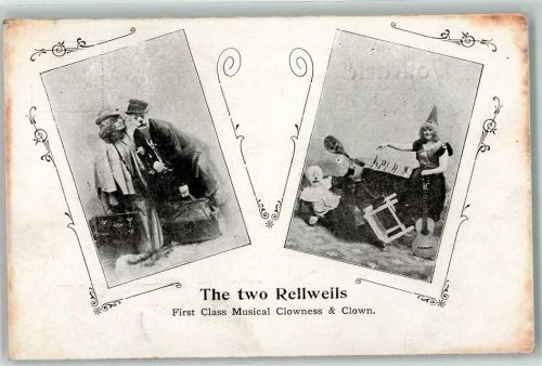 The two Rellwells First Class Musical Clowness & Clown