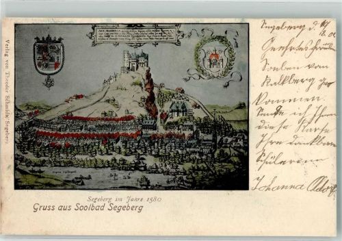 23795 W2360 Bad Segeberg 1901 - Wappen Segeberg anno 1580