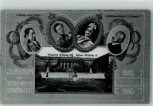 Kreuzberg 1910 Jubiläum der Friedrich Wilhelms Universität Friedrich Wilhelm III. Kaiser Wilhelm II.
