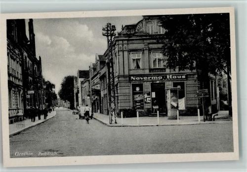 Genthin Poststrasse , Naverma Haus ca 1950 AK