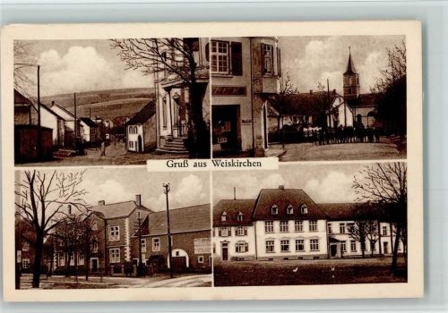 Weiskirchen Hotel Hofhaus u. Strassenansichten 1930 AK