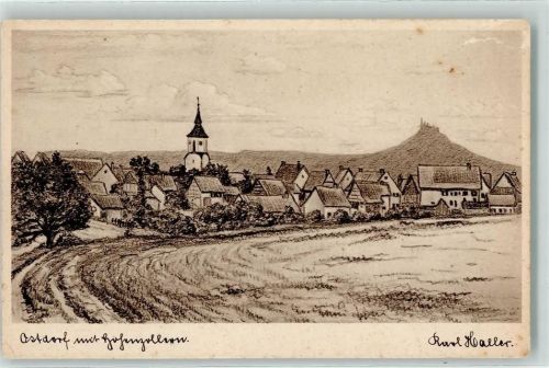 Ostdorf Zeichnung von Karl Haller