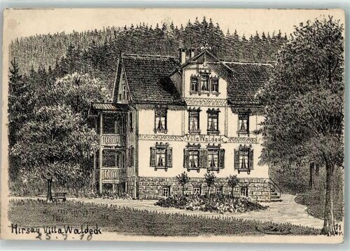 Hirsau 1910 Villa Waldeck sign. Jauz