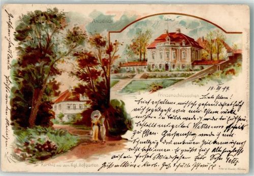 Ansbach 1899 Prinzen- Schloss
