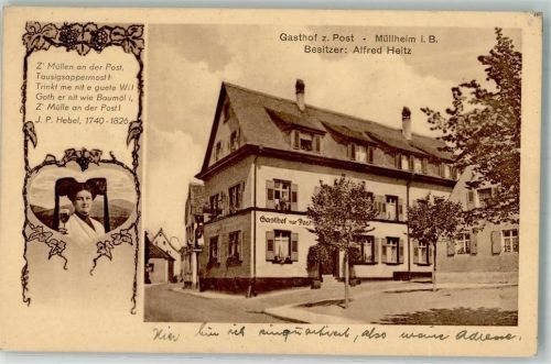 79379 W7840 Müllheim , Baden - Gasthaus zur Post