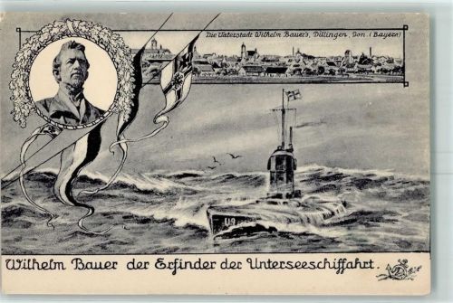 Dillingen Wilhelm Bauer Erfinder Der Unterseeschiffahrt