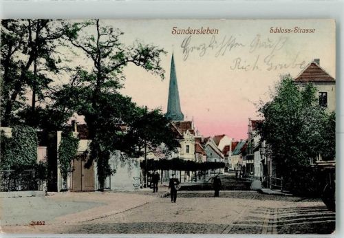 Sandersleben 1910 Schloss-Straße