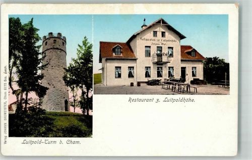 93413 W8490 Cham , Oberpf - Gasthaus zur Luitpoldhöhe Ausscihtsturm
