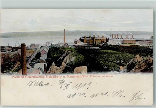 Weisenau Portland-Zementwerke Heidelberg und Mannheim Werk Weisenau