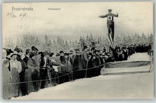 Friedrichroda 1909 Skispringen Winter Wintersport