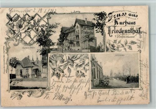 Kleefeld 1902 Kurhaus Friedensthal Gartenpartie Spartaner Schänke 3-Bidlaufnahme