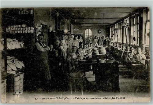 Mehun-sur-Yevre 1918 Fabrik de porcelaine - Porzellanfabrik