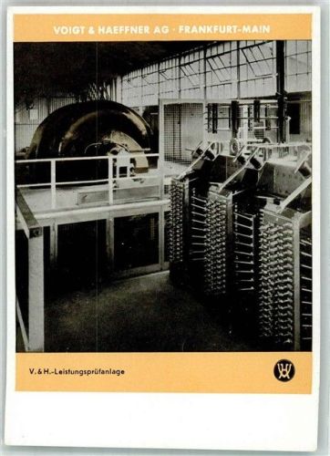 W6000 Frankfurt am Main Voigt & Haeffner AG Leistungsprüfanlage Werbung Technik