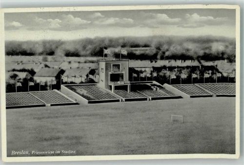 Breslau 1938 Stadion im Festschmuck