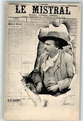 1906 Le Mistral Durchbrochene Papierwand AK