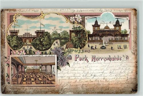 Herrenhaide 1898 Gruss Park Blumen Saal