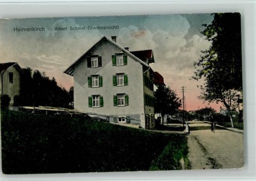 Heimenkirch 1918 Albert Schmid (Vorderansicht) Fahrrad AK