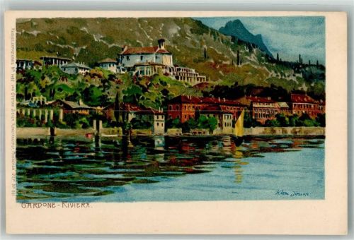 Gardone Riviera Riviera Zieher, Ottmar Nr. 1492 Diemer, Z. 1900 Lithographie
