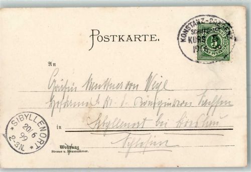 Konstanz-Bregenz Schiffspost Kurs 5 19.6.99