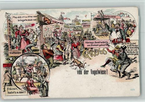 Dresden 1908 Gruss aus - von der Vogelwiese