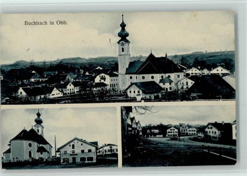 Buchbach 1913 Drei Abbildungen AK