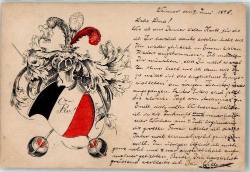 Weimar 1898 Ort lt. Stempel
