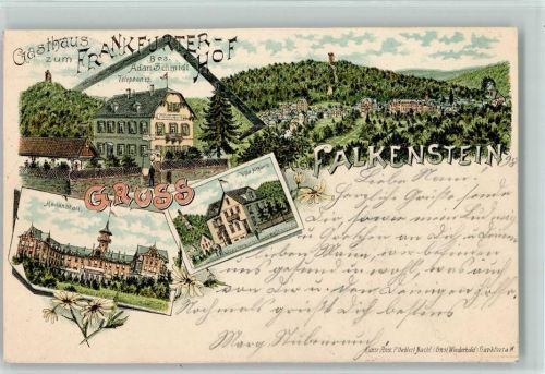 Falkenstein 1898 Frankfurter Hof Bes Adam Schmidt Villa Altkönig Heilanstalt