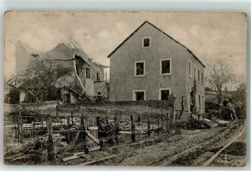 56218 W5403 Mülheim-Kärlich Gebrauchsspuren Bergrutsch März 1906 Zerstörung Haus
