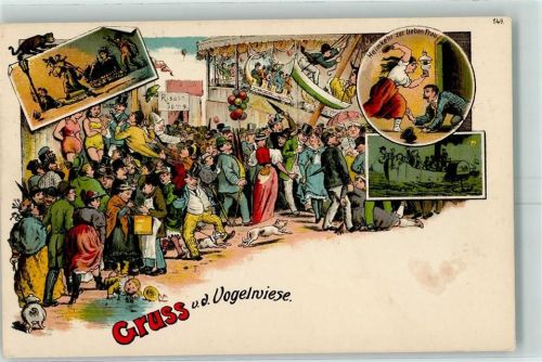 Dresden 1899 Gruss aus Vogelwiese Karussel Verlag Bruno Bürger u. Ottillie Nr. 149