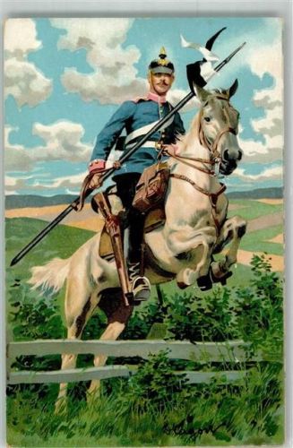 Dragoner Uniform Dt. Armee Künstlerkarte Verlag Heros Berlin Hoffmann, A. Künstlerkarte