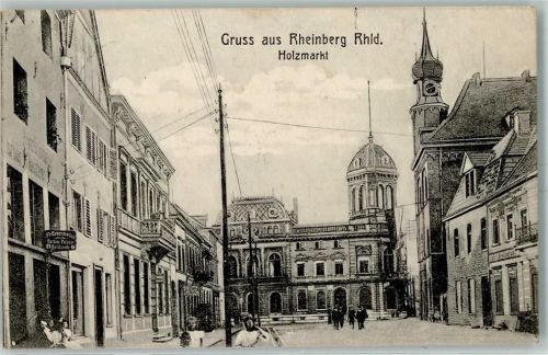 Rheinberg 1910 Holzmarkt