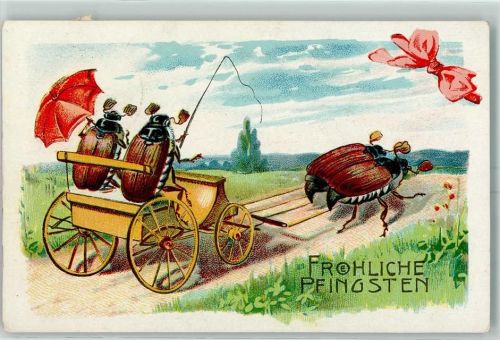1908 vermenschlicht Pfingsten AK