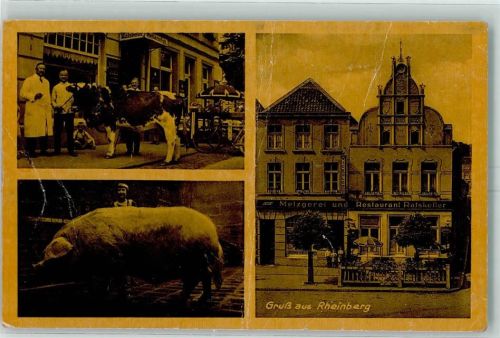 Rheinberg Gasthaus Metzgerei Zum Ratskeller Karl van den Wyenbergh