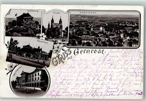 Gernrode 1899 Stubenberg Kirche Sternhaus Haus Hagenthal