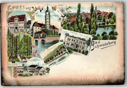 Bad Schmiedeberg Schoß Reinharz Eisenmoorbad Villa Huth Gasthaus Goldene Sionne